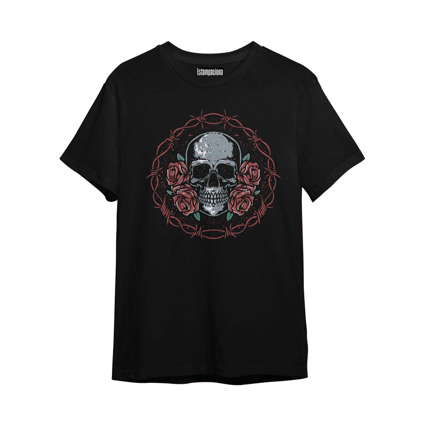 playera estampada dtf 100 algodón 140 grs manga corta cuello redondo