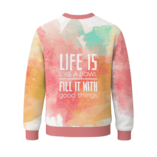 sweater full print cuello redondo unisex