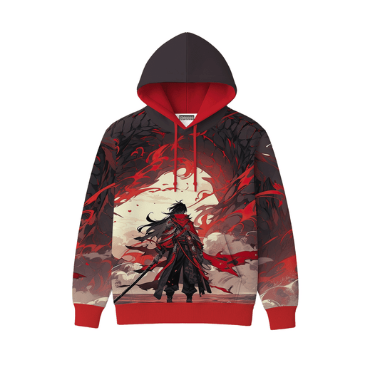 sudadera con gorro y cangurera full print unisex