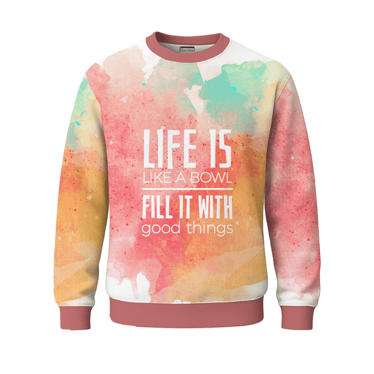 sweater full print cuello redondo unisex