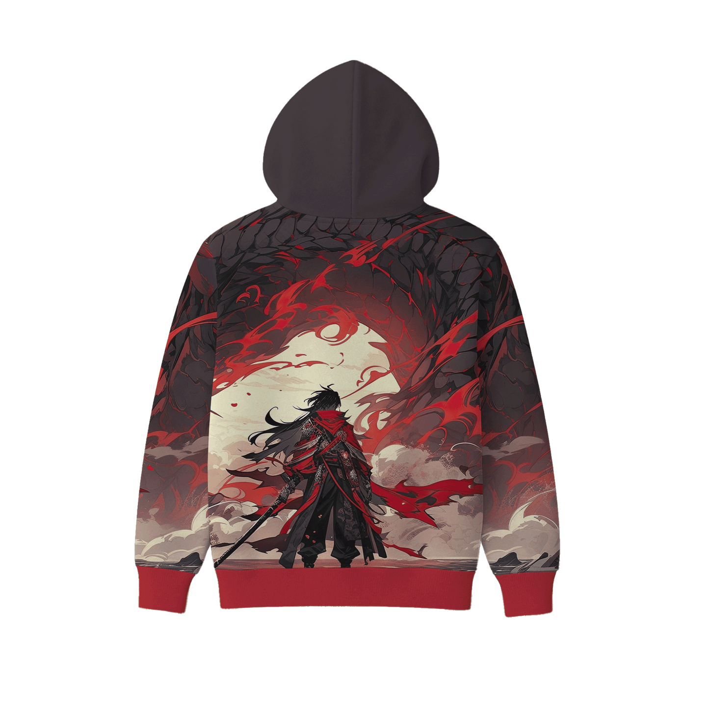 sudadera con gorro y cangurera full print unisex