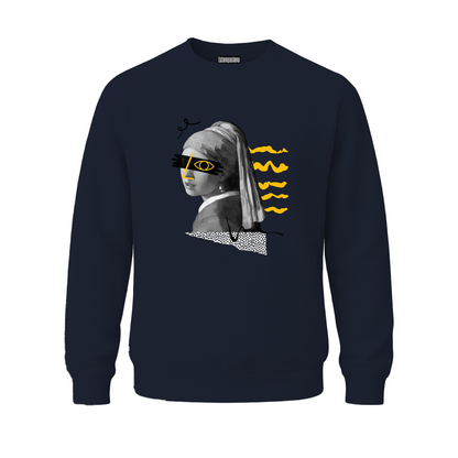 sudadera 50/50 cuello redondo unisex estampado DTF