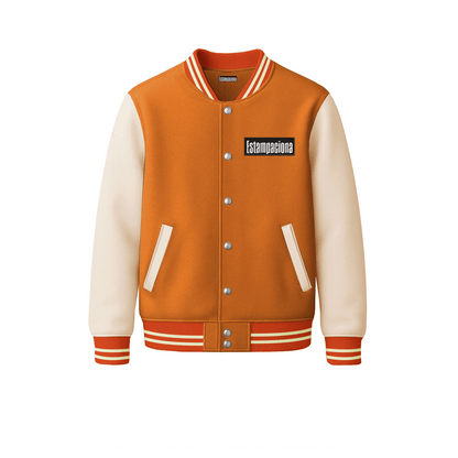 chamarra universitaria varsity jacket doble estampado