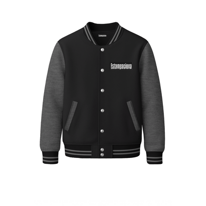 chamarra universitaria varsity jacket doble estampado