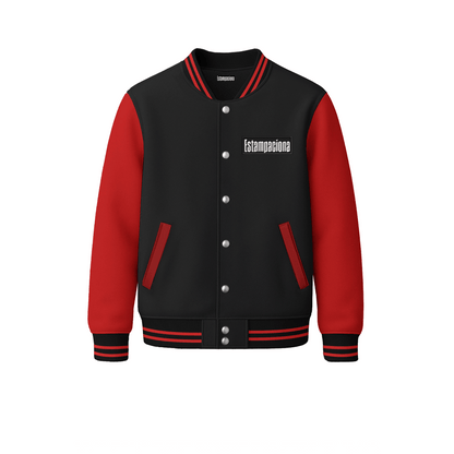 chamarra universitaria varsity jacket doble estampado