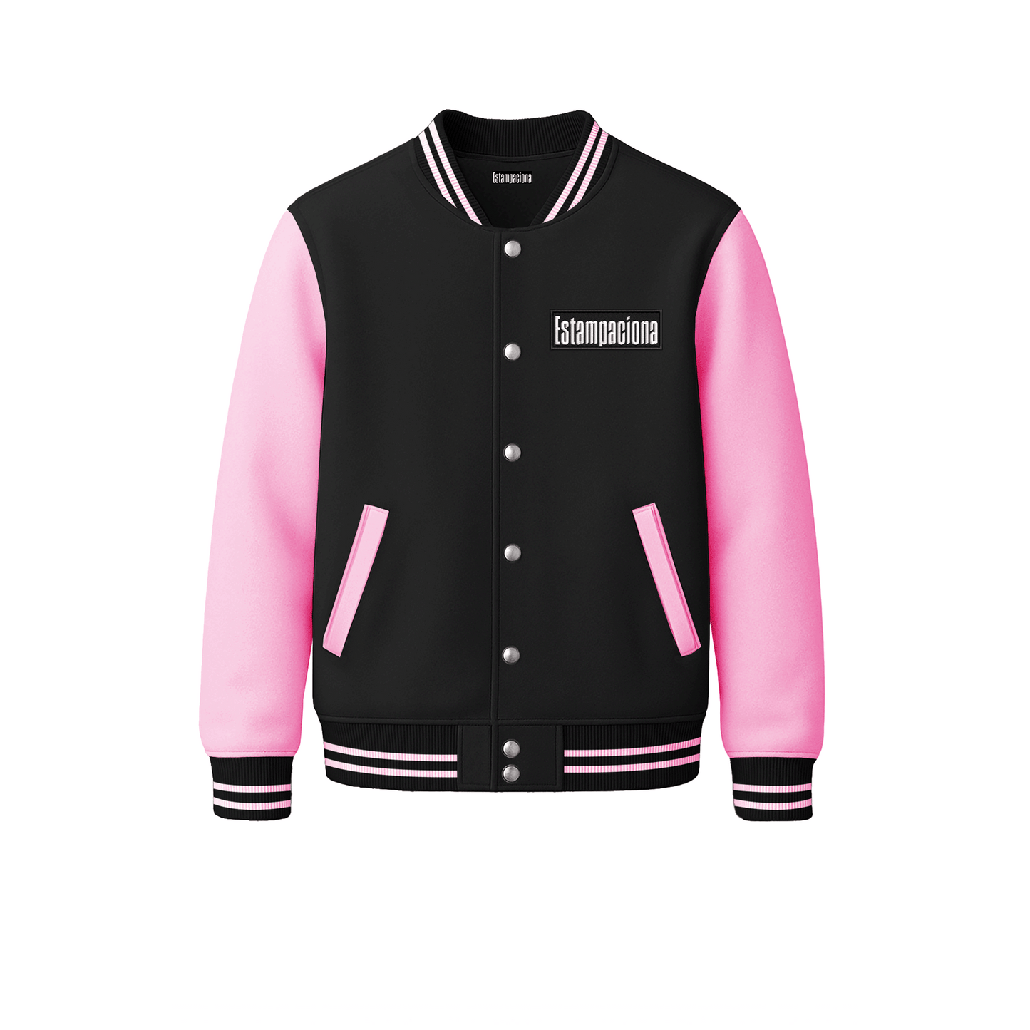 chamarra universitaria varsity jacket doble estampado