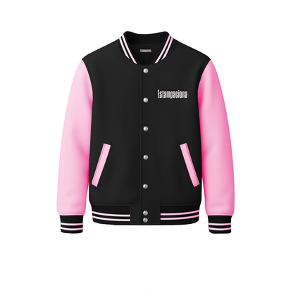 chamarra universitaria varsity jacket doble estampado