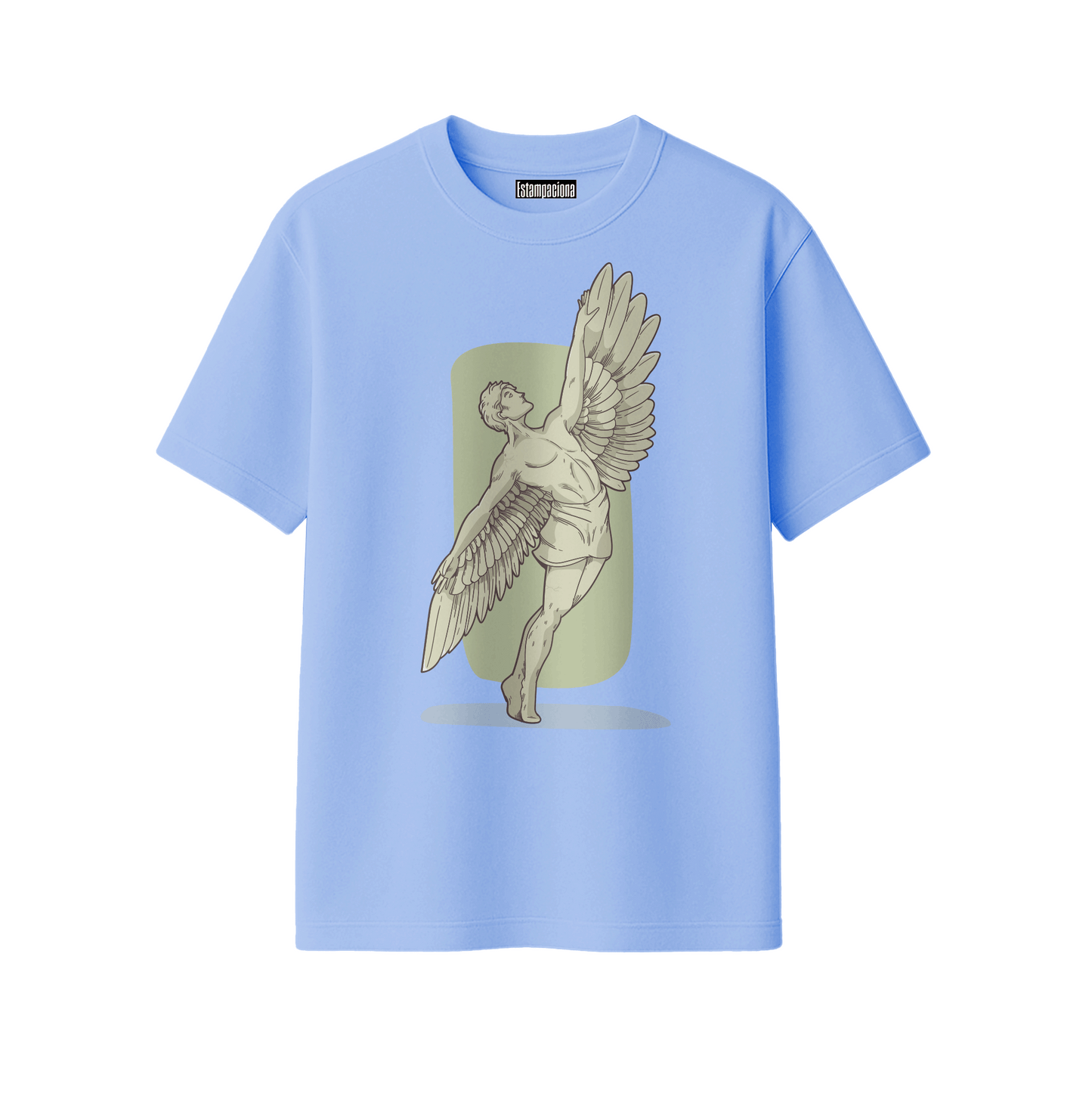 Playera cuello redondo manga corta 50/50 260 grs estampado DTF