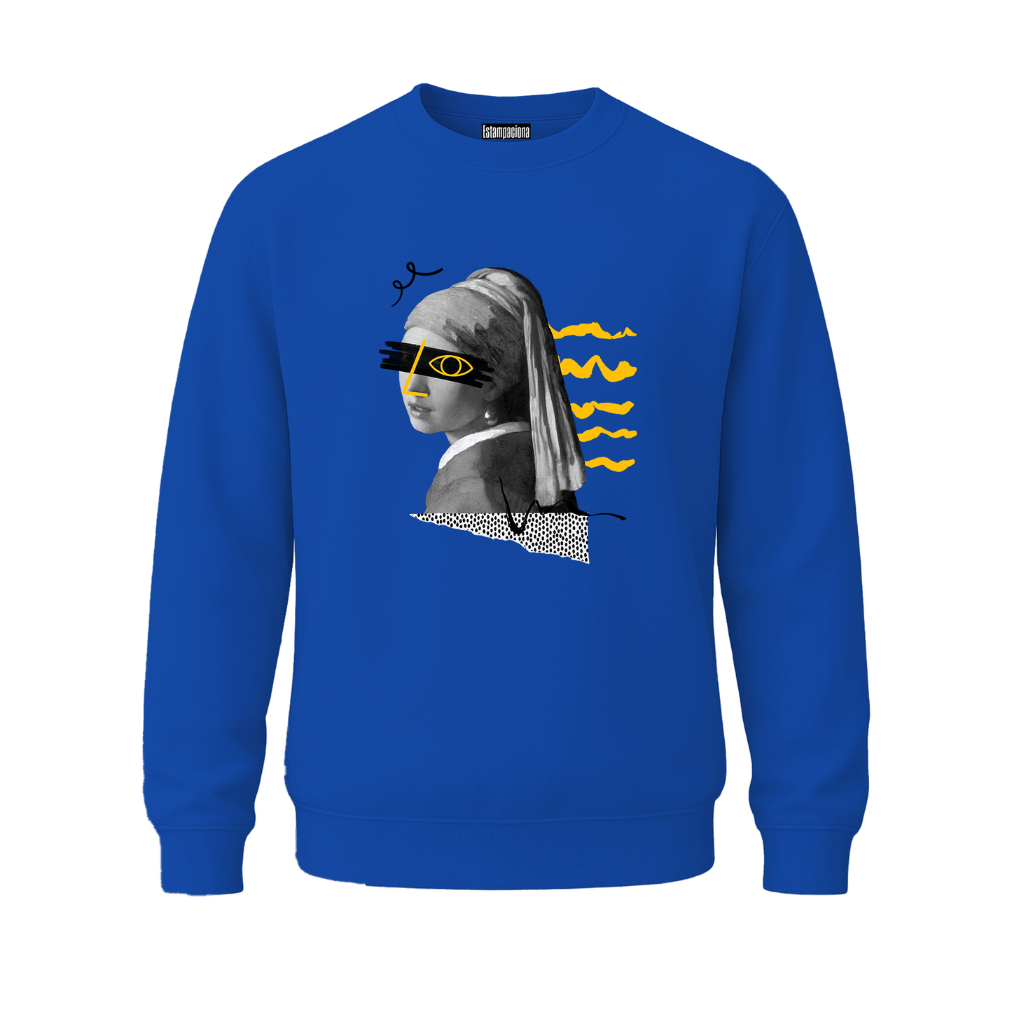 sudadera 50/50 cuello redondo unisex estampado DTF