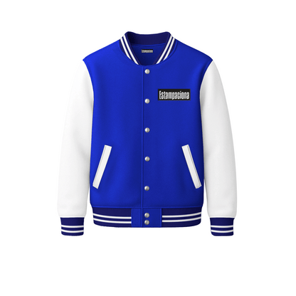 chamarra universitaria varsity jacket doble estampado